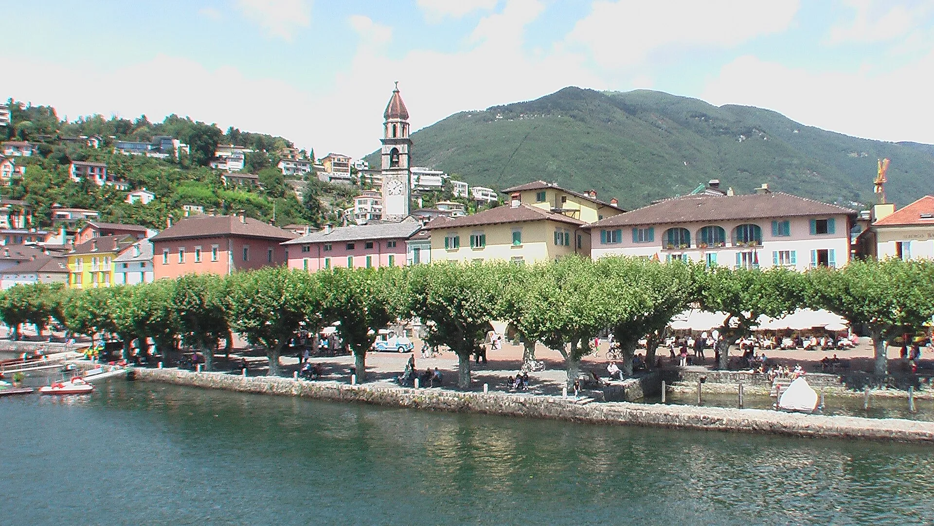 Ascona - Ascona vom See aus gesehen