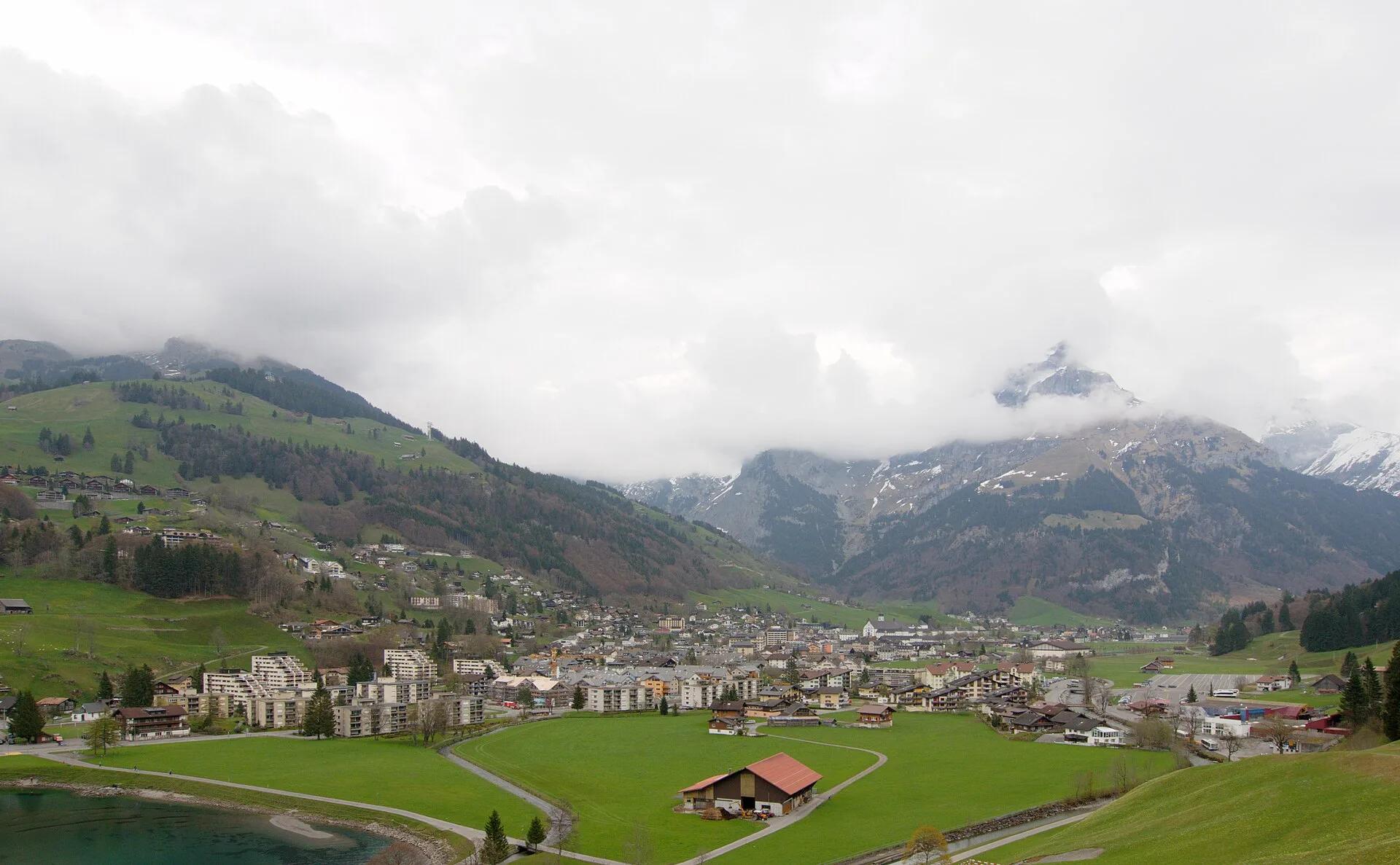 Engelberg - Blick von Südwesten auf Engelberg