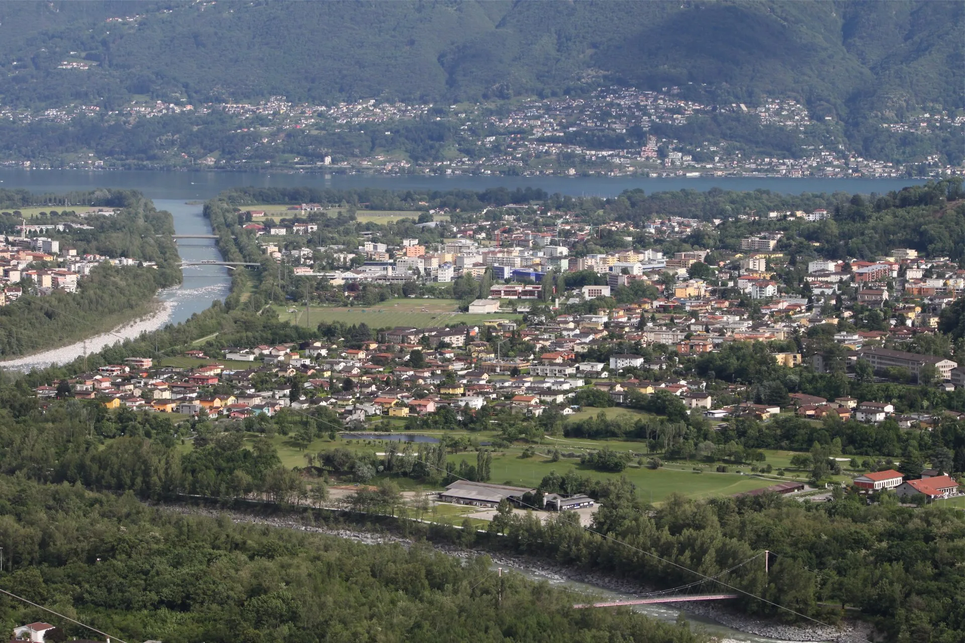 Losone - Panorama di Losone.