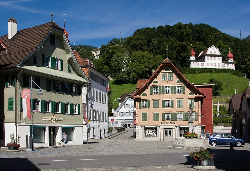 Sarnen - Dorfplatz von Sarnen