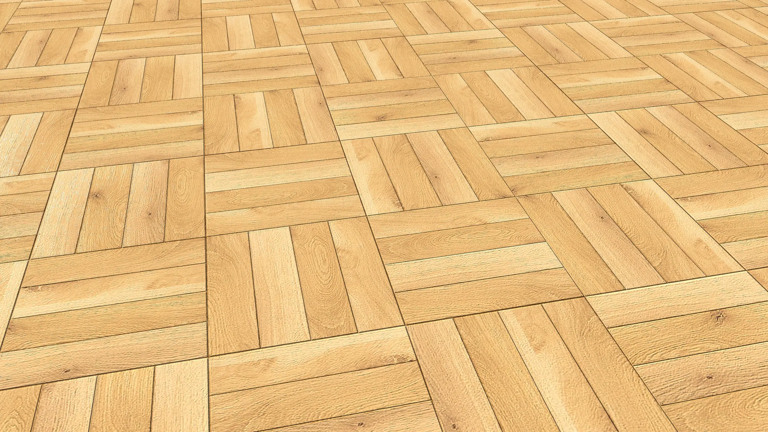 Ein einladender Bodenbelag aus hellen Laminatplatten in Holzoptik